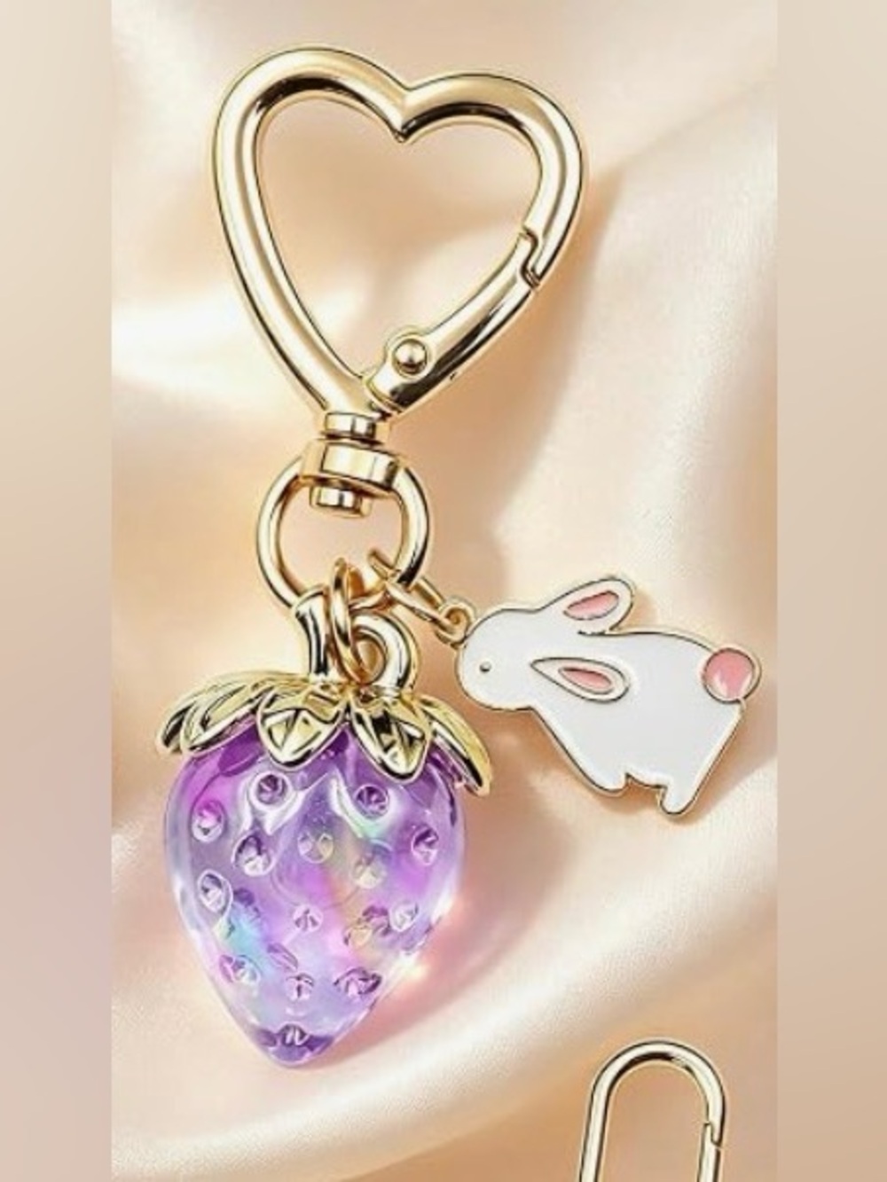 You Choose your Bag Charm Cherry or Strawberry - Picture 4 of 5